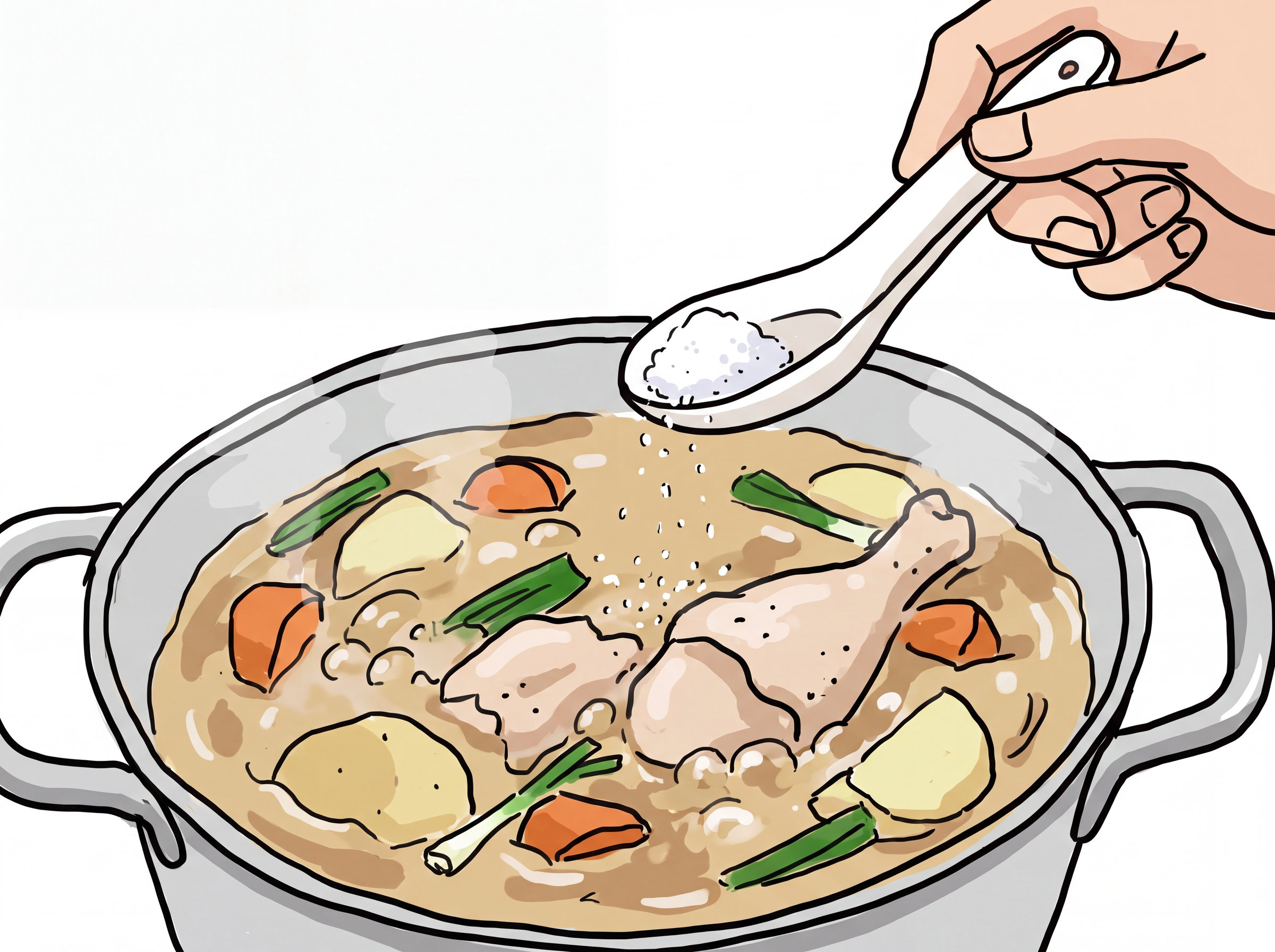 소금 간 하기